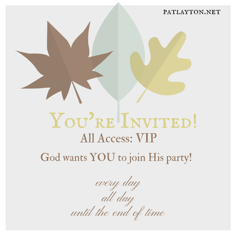 you're invited